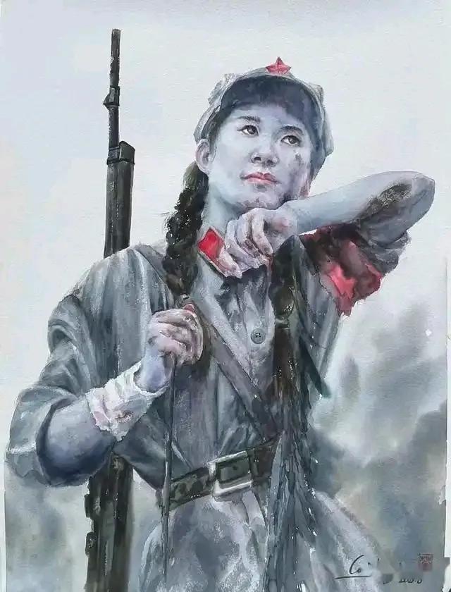 红军长征爬雪山过草地油画组图
下面一组油画是表现红军长征爬雪山过草地组图展示。我