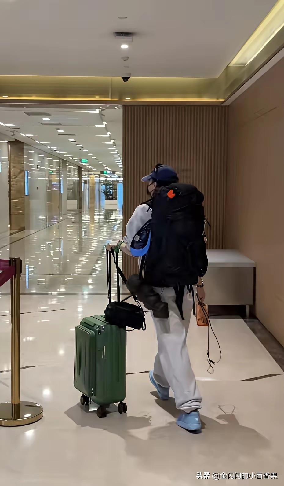 张柏芝又开始打造能干人设，可怜人设，刚刚生完病，又开始大包小包自己行走了，哦的天