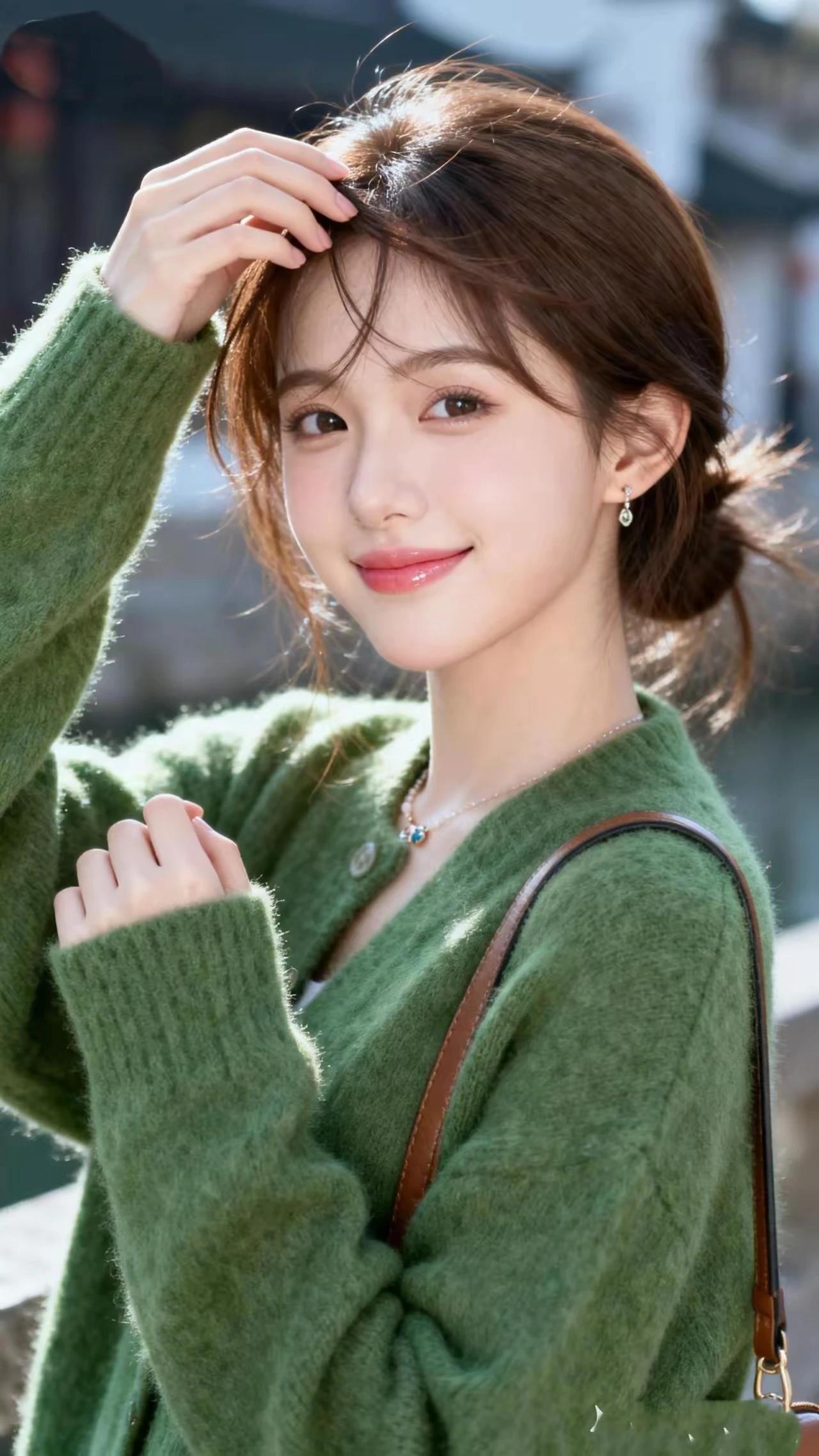 落日斜晖醉客魂，
晚风轻起念伊人。
堤旁细柳含情立，
相思入骨意更深。