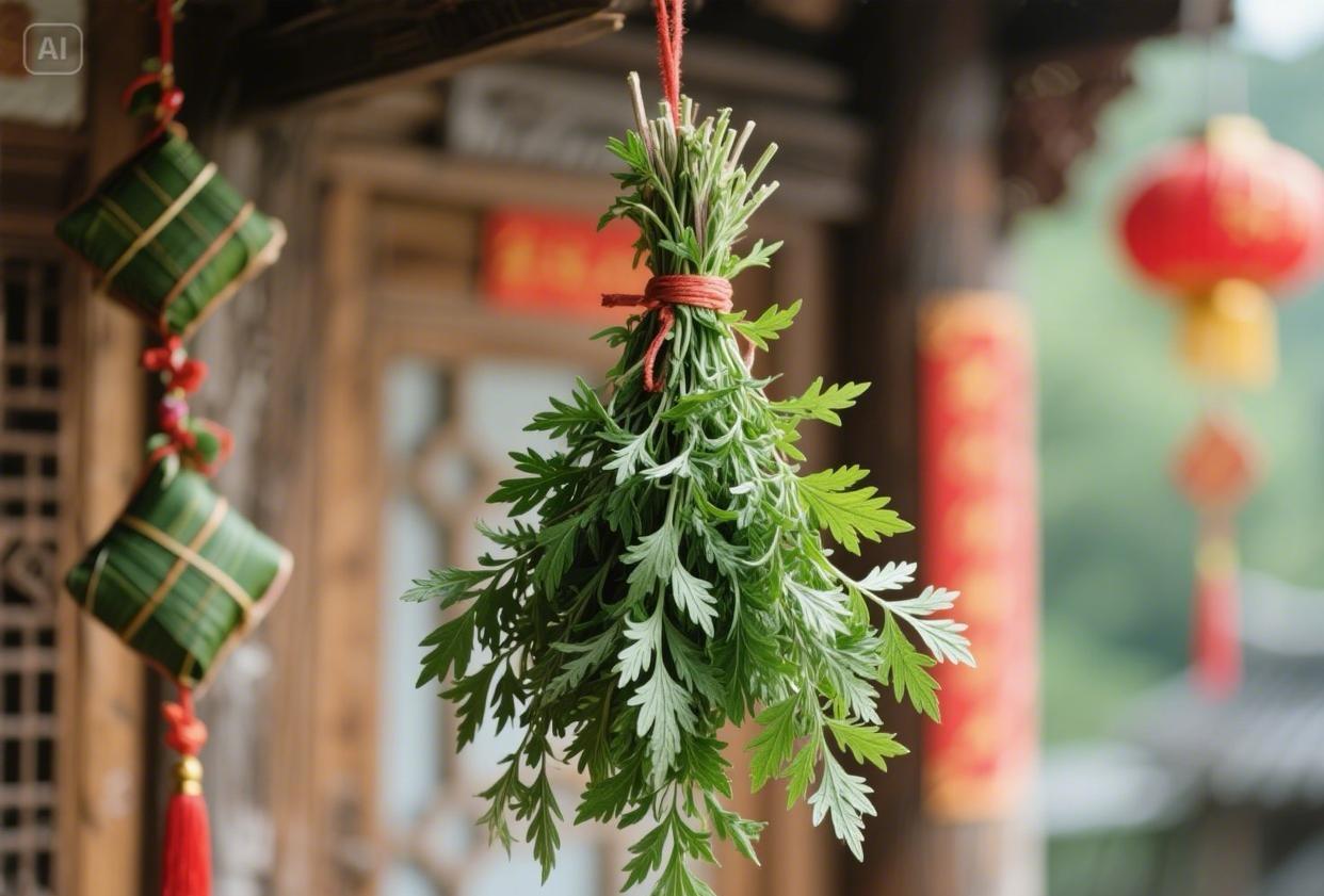 端午挂艾草：‌驱邪避灾、祈求健康和驱虫防病‌

[玫瑰][心][玫瑰]

端午节