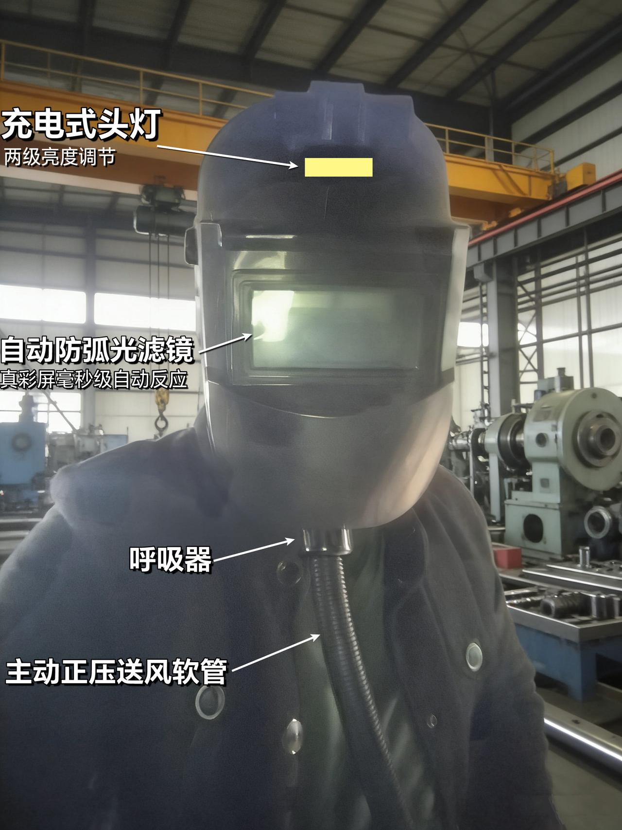 电焊呼吸器+自动防弧光面罩