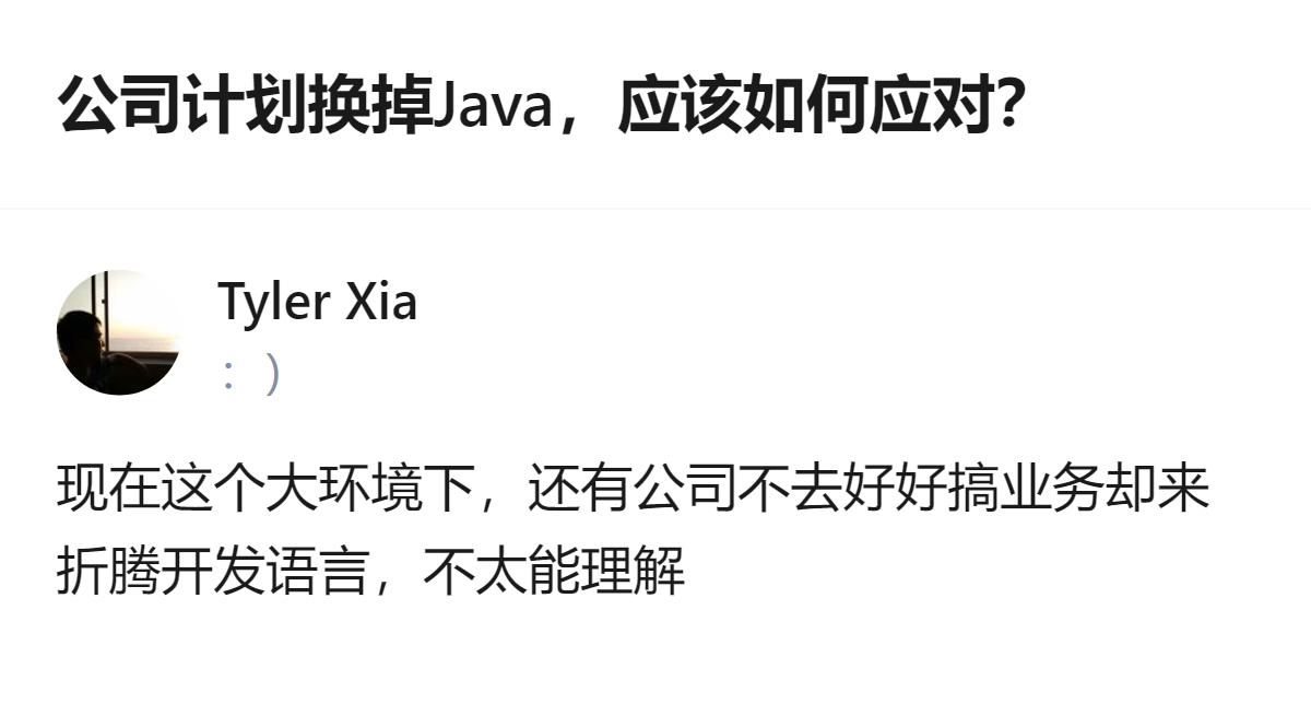 从现有信息看，公司因收到审计函，CTO计划逐步替换Java，要求内部分享Go、K