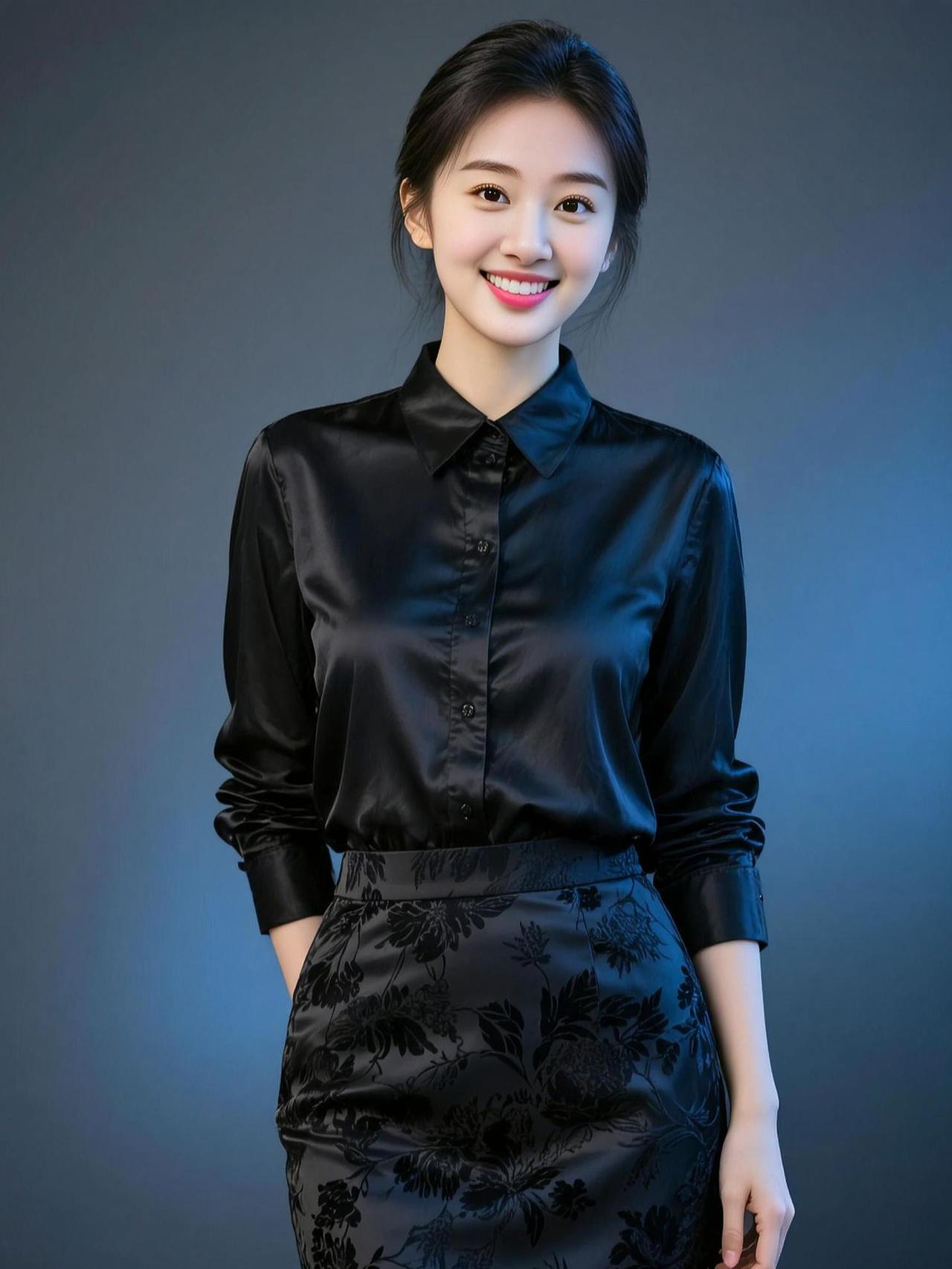 缎面优雅照 抖音ai创作