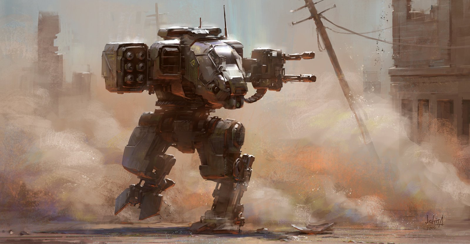 自走战斗机甲by Alex Ichim ​​​