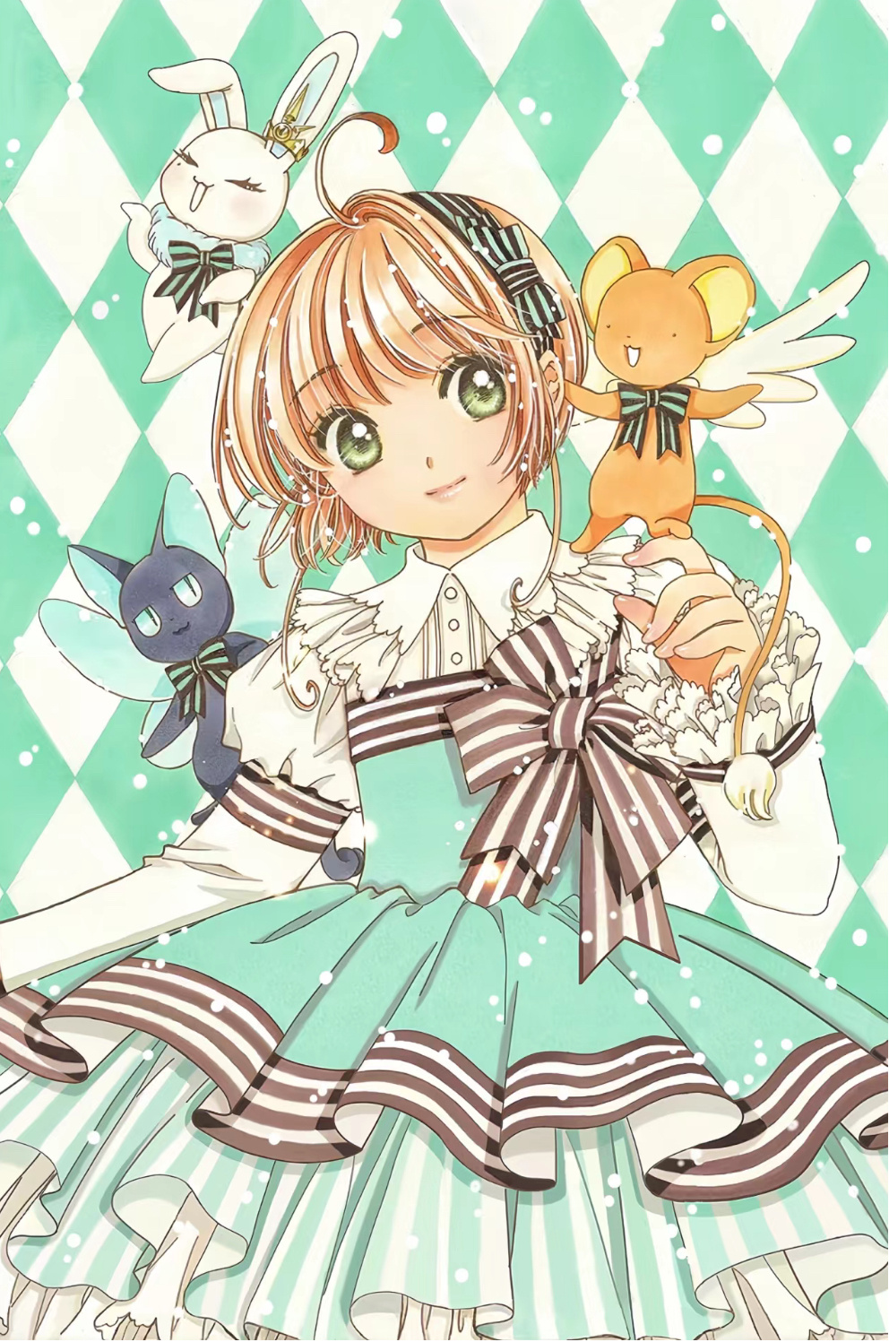 薄荷小樱和三小只  好可爱呀！#魔卡少女樱##夏日次元盛典##动漫# ​​​