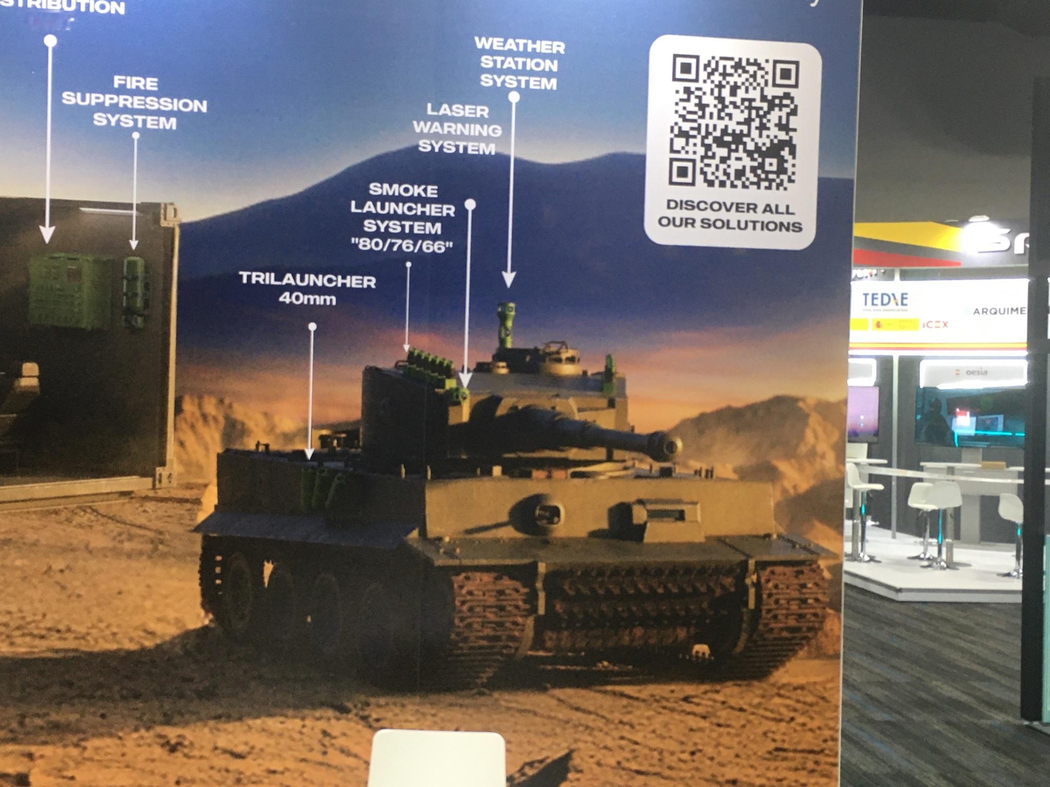 德三神兵利器现代化虎式土耳其NERO工业公司的宣传广告，使用一辆虎式重型坦克搭载