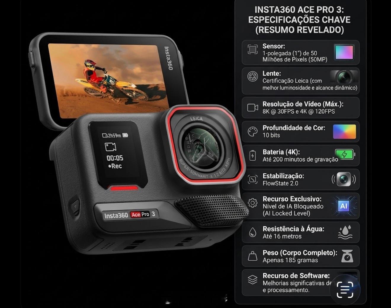 Ace Pro 3曝光影石insta360影石acepro2街拍套餐 1英寸50