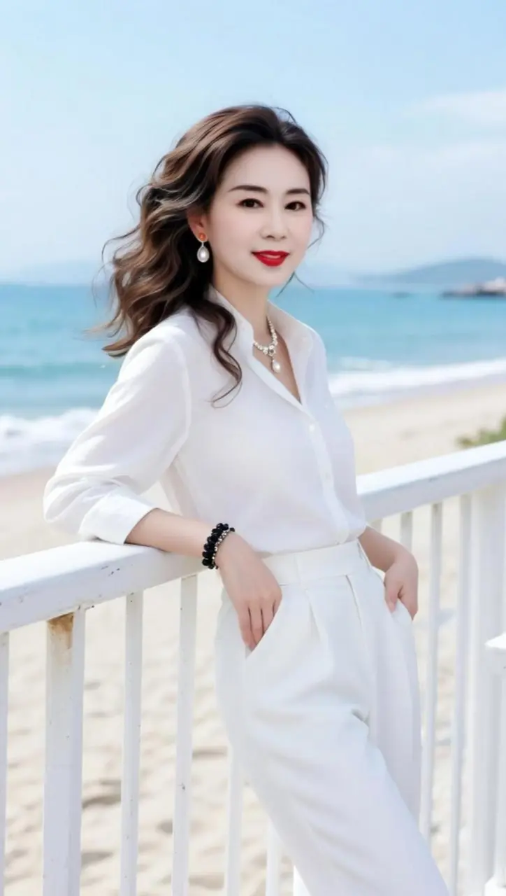 AI海滨氛围感自拍 随变ai随便玩