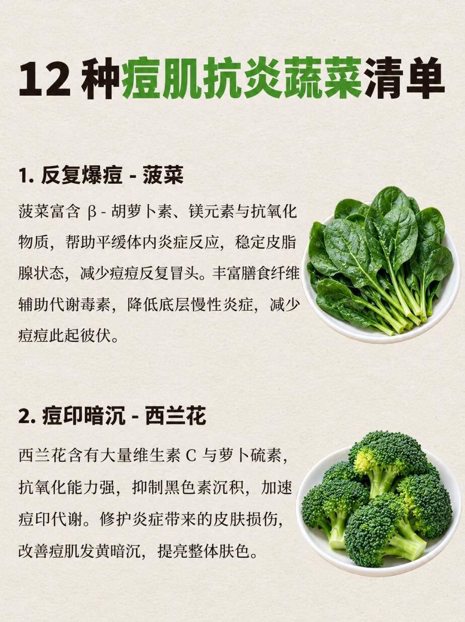 油dou肌日常多吃抗炎蔬菜🥕 ​​​