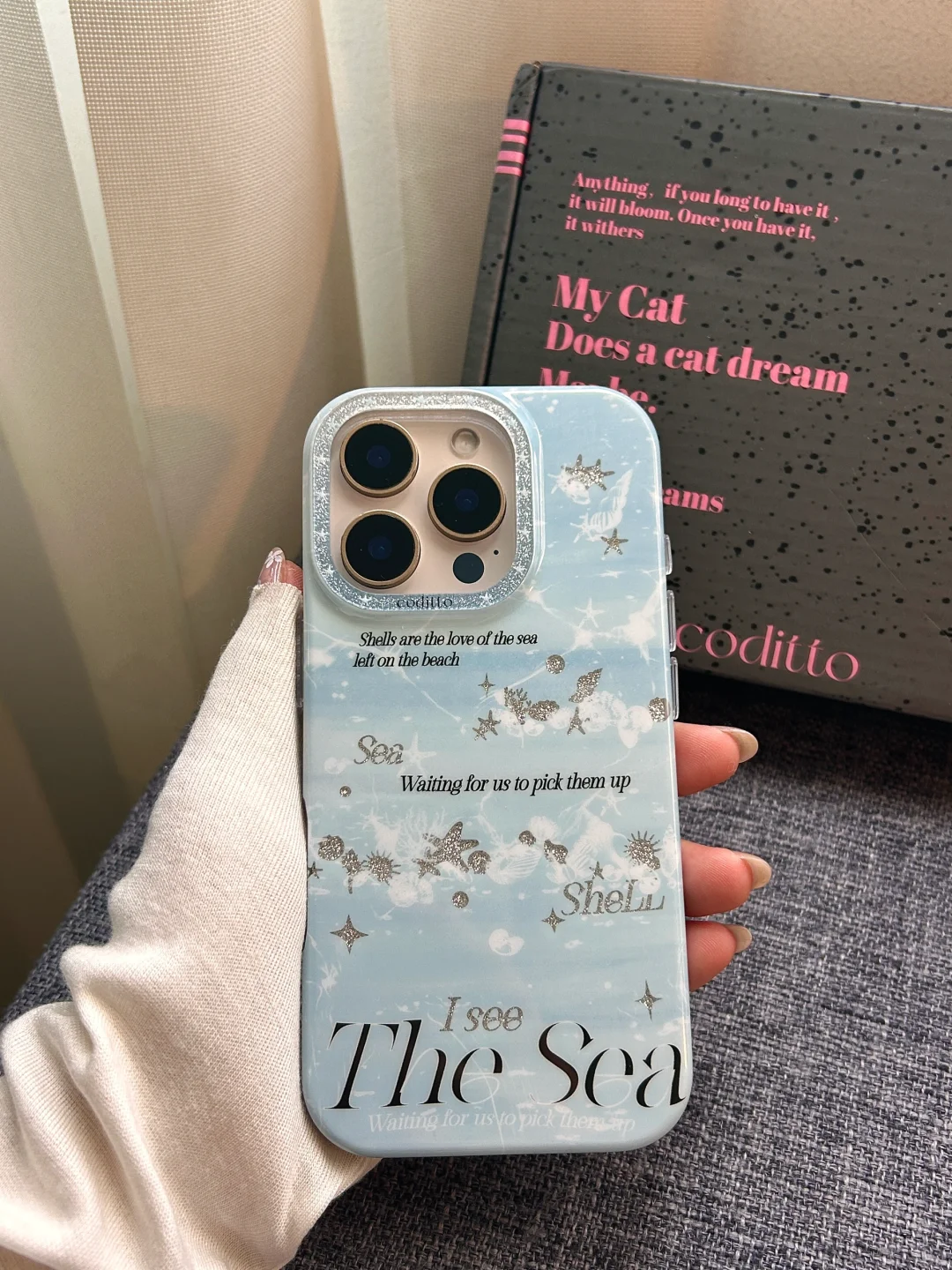 全包蓝色手机壳和iphone16pro沙漠金很配耶！