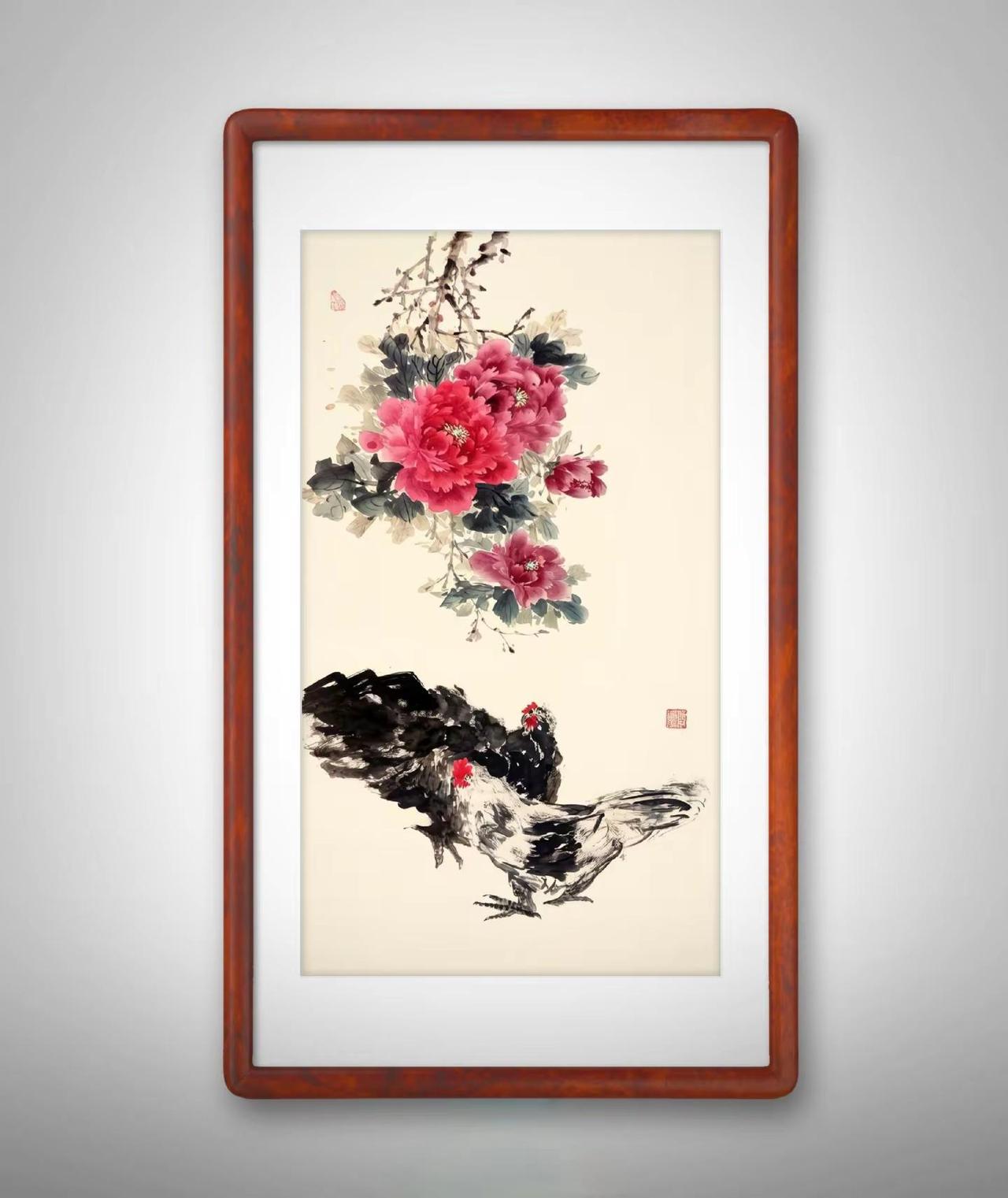 心中有花，自有芳华；眼里有光，大吉大利。国画雅趣 牡丹作品欣赏 国画牡丹花开富贵