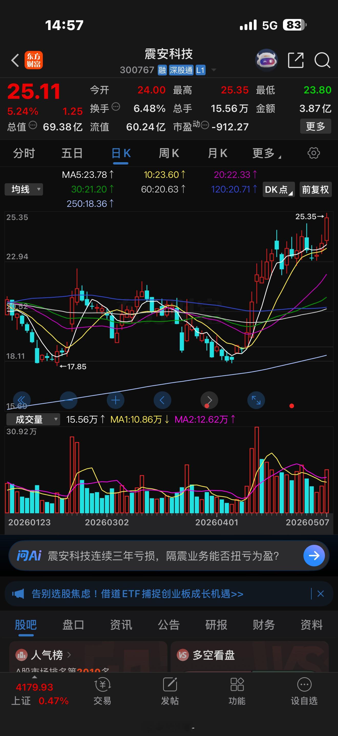 震安突破25了！！！ 中山