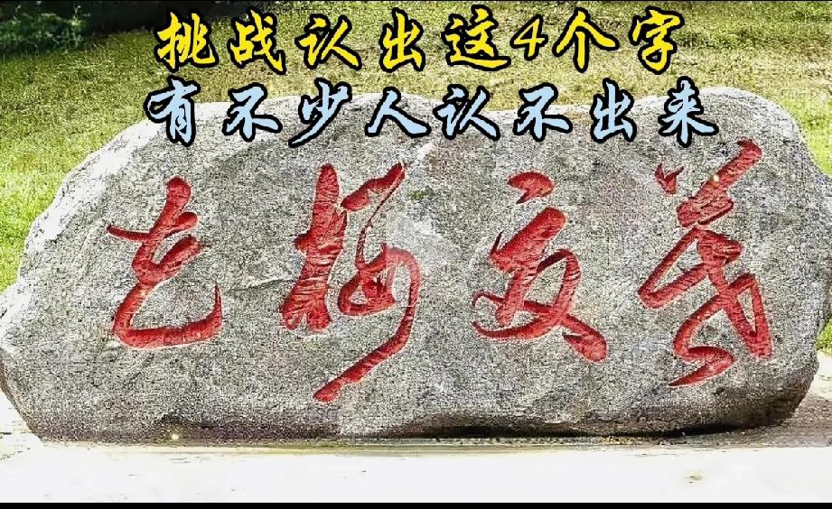 问了100多个人了，没几个能认出这几个字，我敢说，能认出来的绝对是书法大神。[赞
