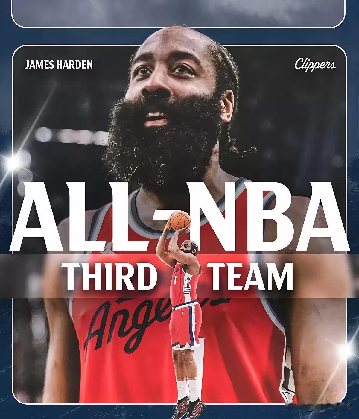 泰伦卢：登哥，你入选了最佳三阵，这回能拿至少四千万的大合同啦；
哈登：卢指导，我