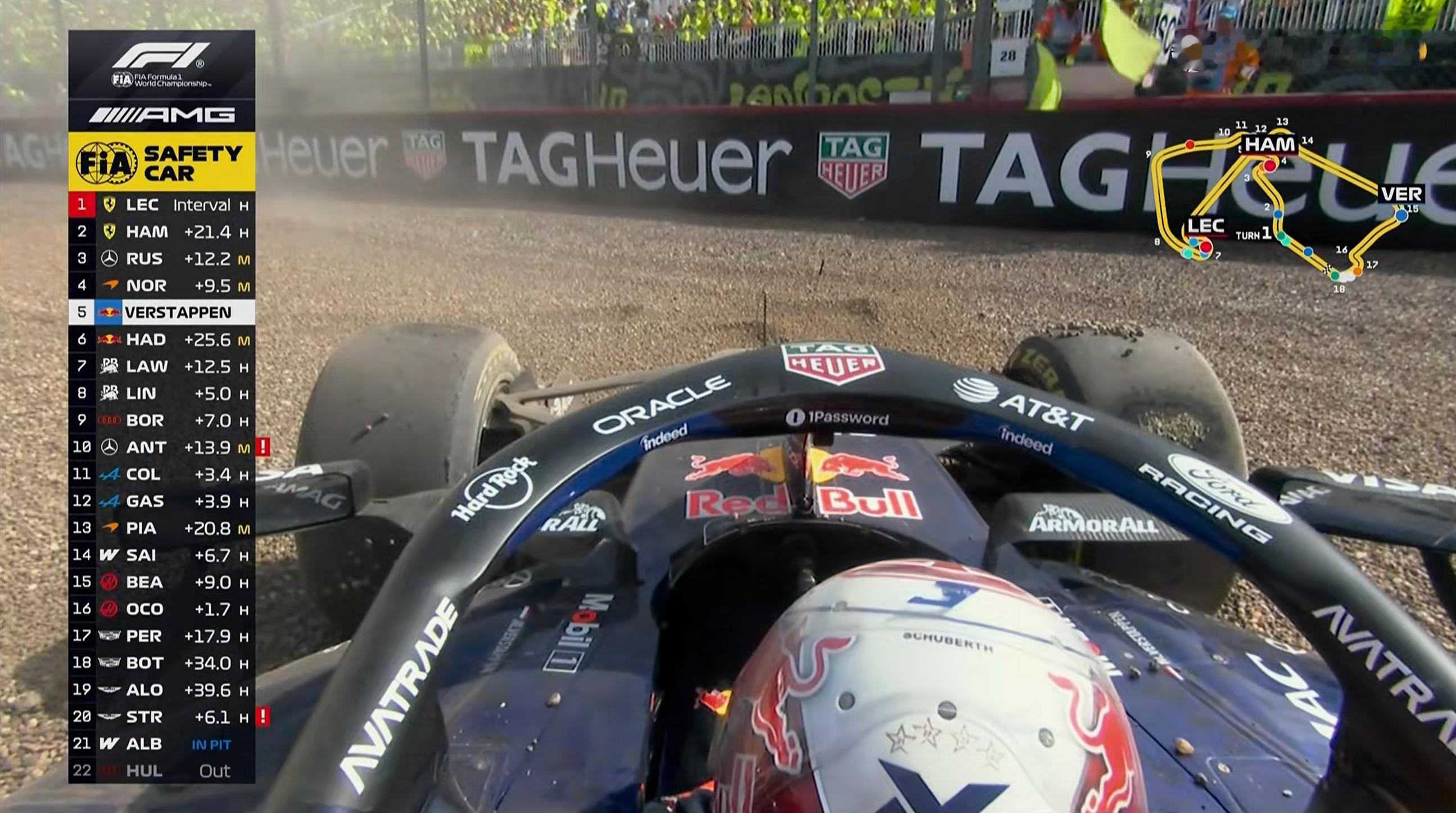 维斯塔潘冲出赛道！安全车！F12026F1英国大奖赛