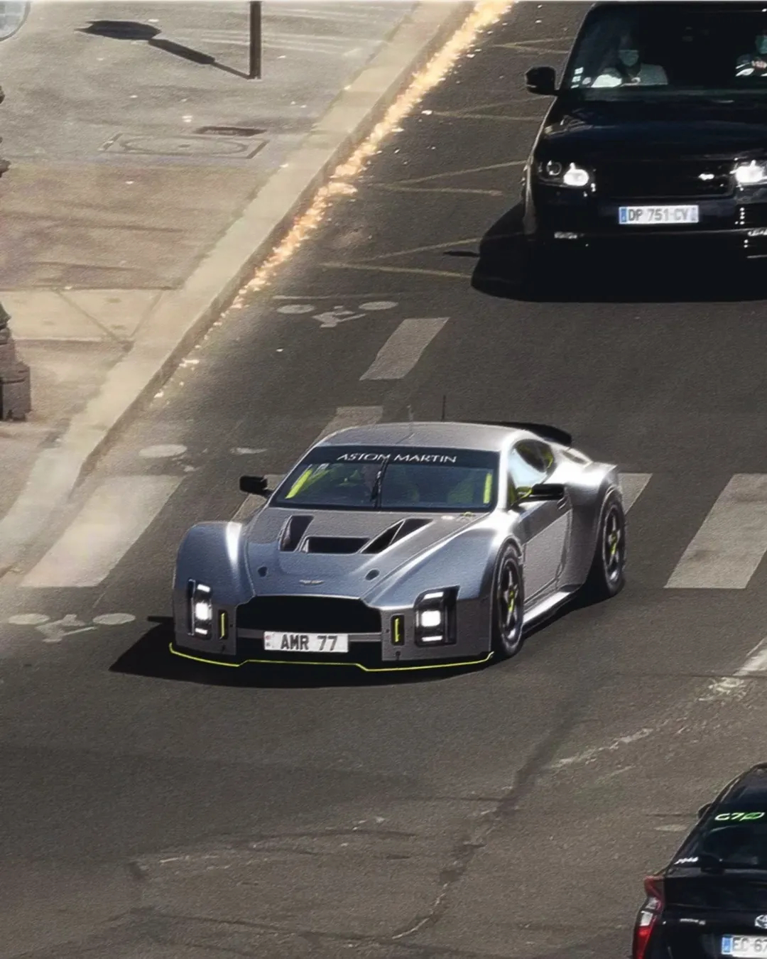 一天一张文艺照[超话] 阿斯顿·马丁Vantage AMR77概念设计～（Via
