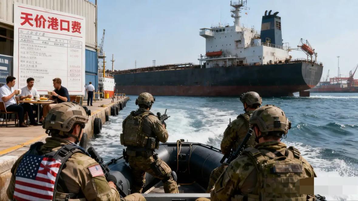 美国高调扣押俄罗斯油轮，搞得全球以为要搞大事，结果扒开真相笑死人！这船追了半个月