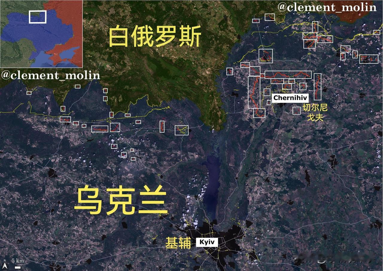 法国分析人士克莱蒙特·莫林表示，乌克兰正在与白俄罗斯接壤的边境地区略微扩大了防御