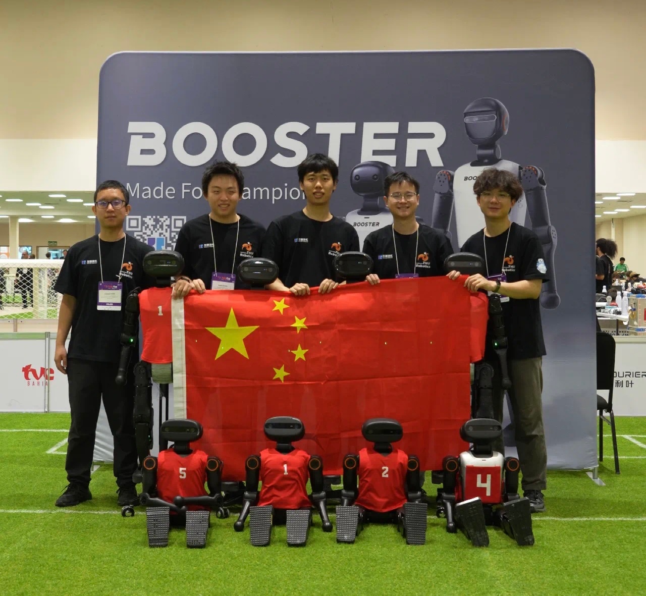 中国队世界杯夺冠2025RoboCup机器人世界杯，中国清华火神队和Booste