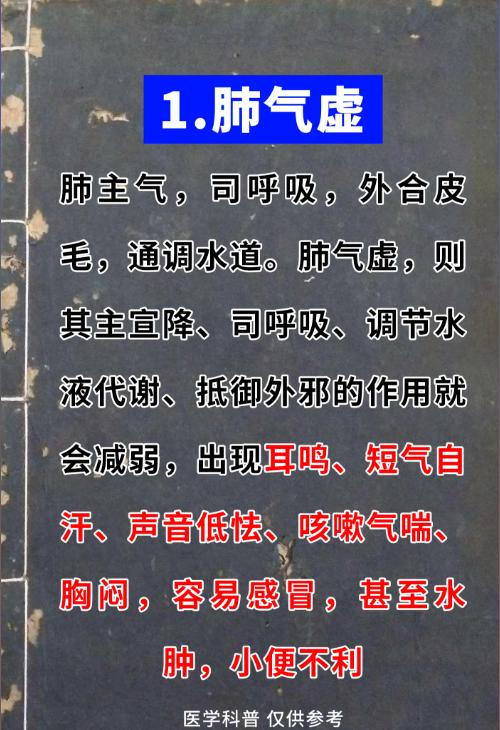 耳鸣乏力别忽视！五脏气虚的 5 种表现，对照自查