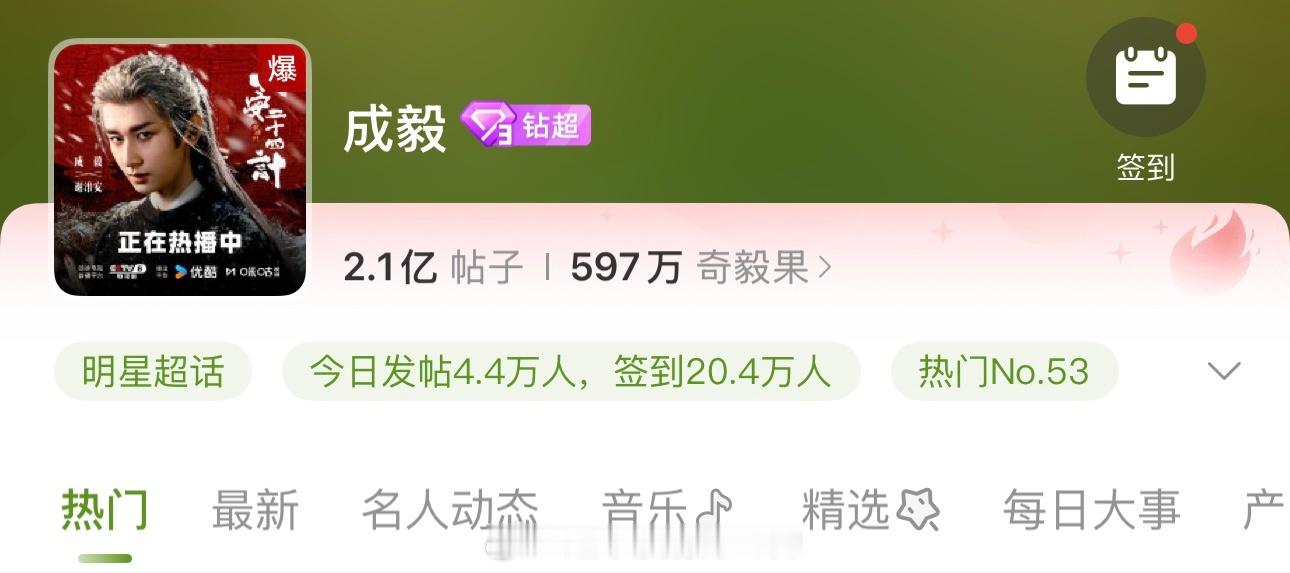 不知道发生了什么，成毅超话又爆了🔥 