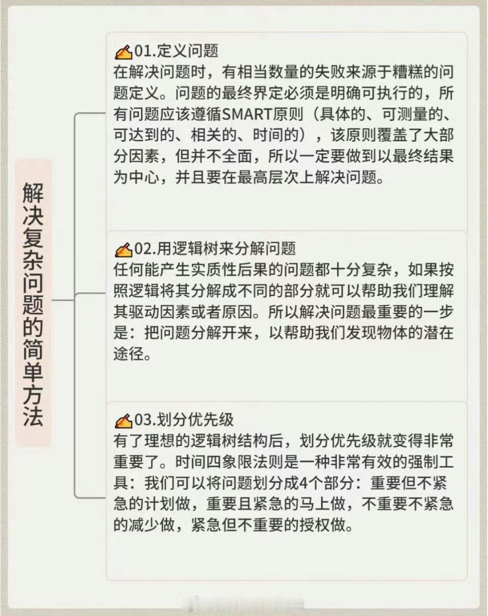 解决复杂问题的简单方法 