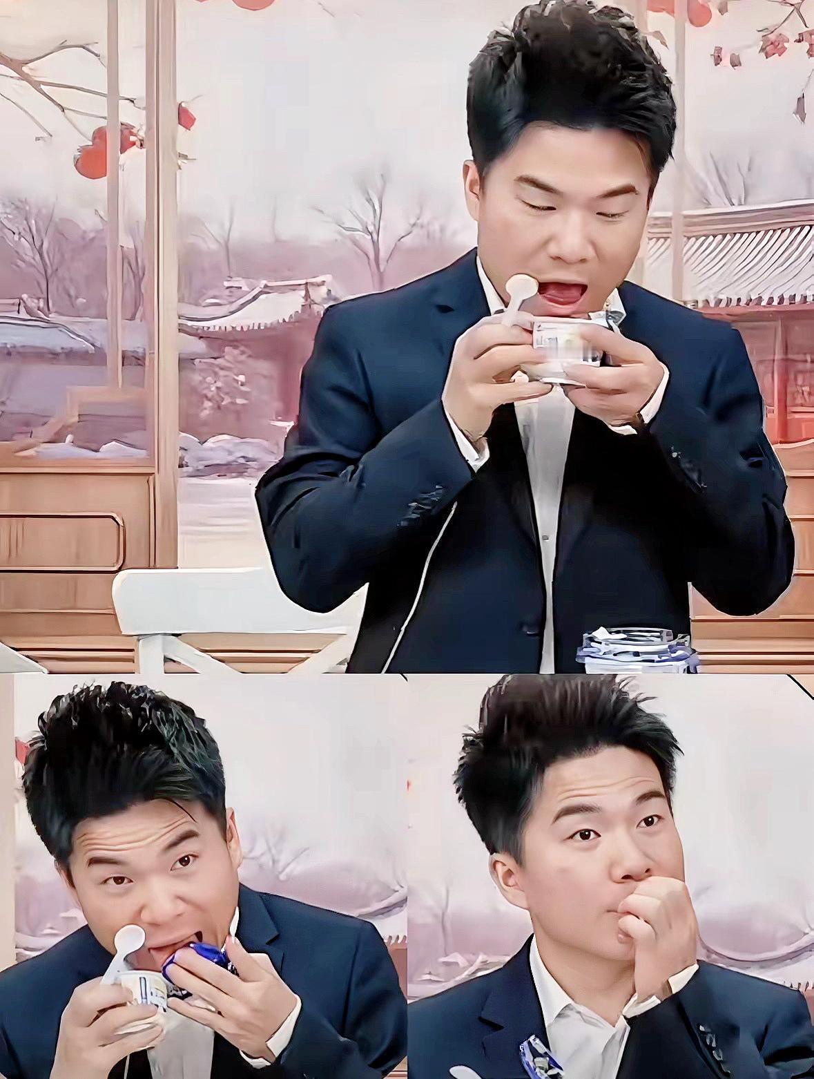 昨晚的董宇辉又让网友笑喷了！

直播间介绍酸奶的时候，董宇辉打开酸奶盖，好熟练的