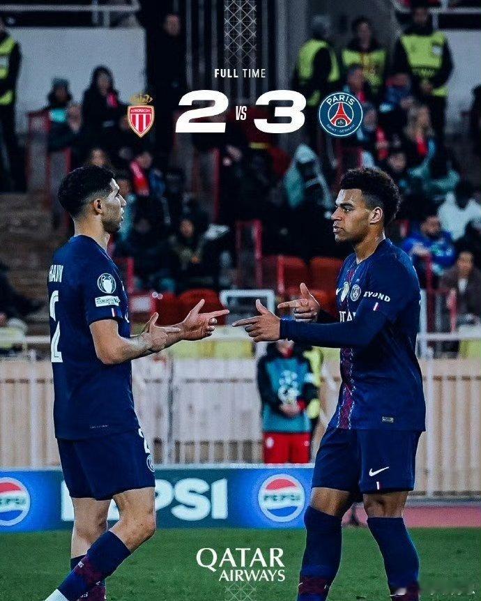 巴黎3比2逆转摩纳哥欧冠1/8决赛附加赛首回合在路易斯二世球场展开角逐，巴黎圣日