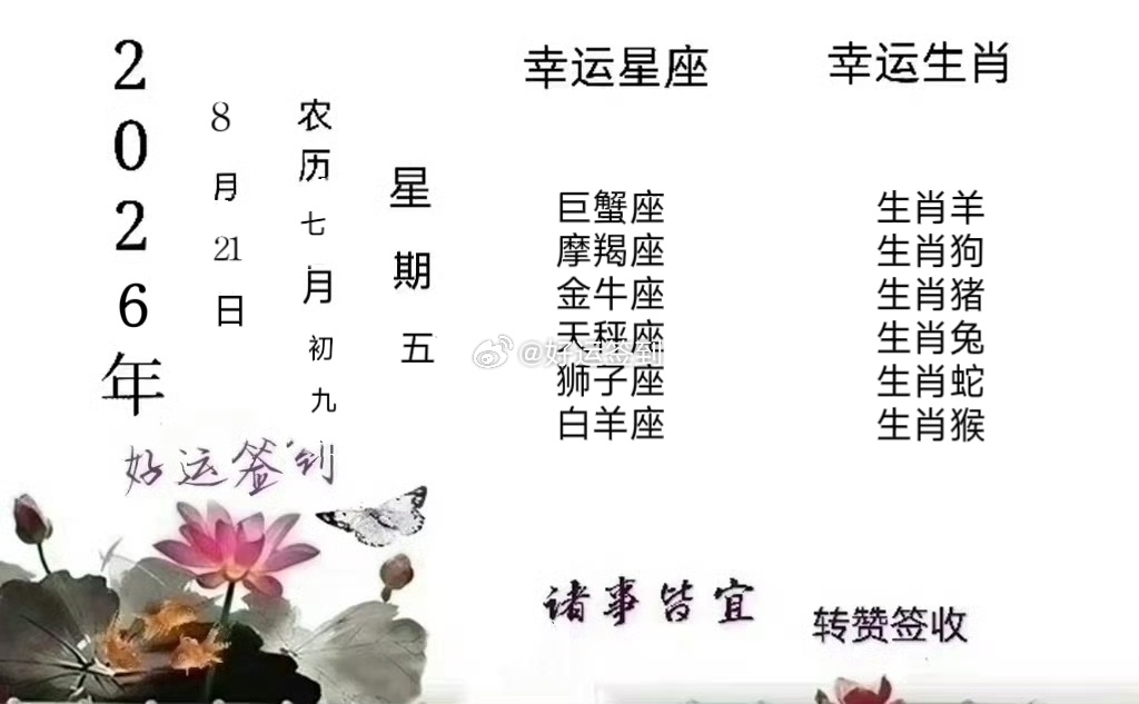 好人好运 每日运程播报