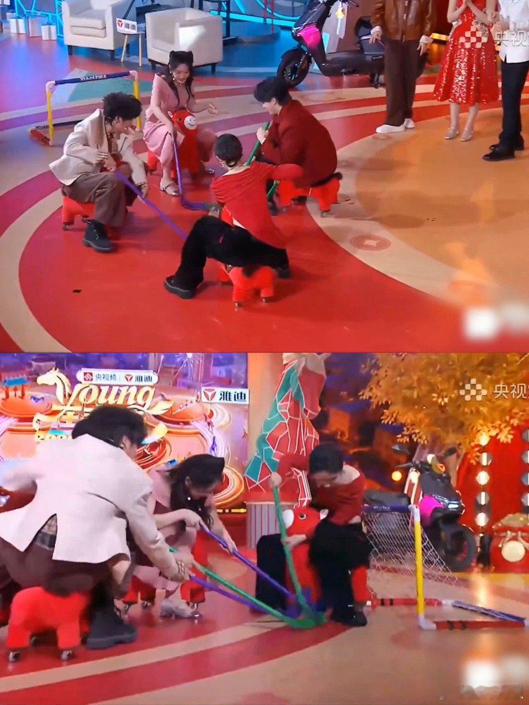 young在春晚 孙艺燃反差感拉满！甜美元气造型下铲球超拼，手速快到镜头跟不上，