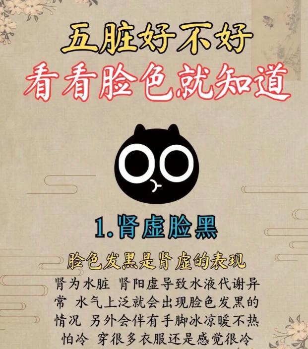 五脏好不好，观面色就能知晓