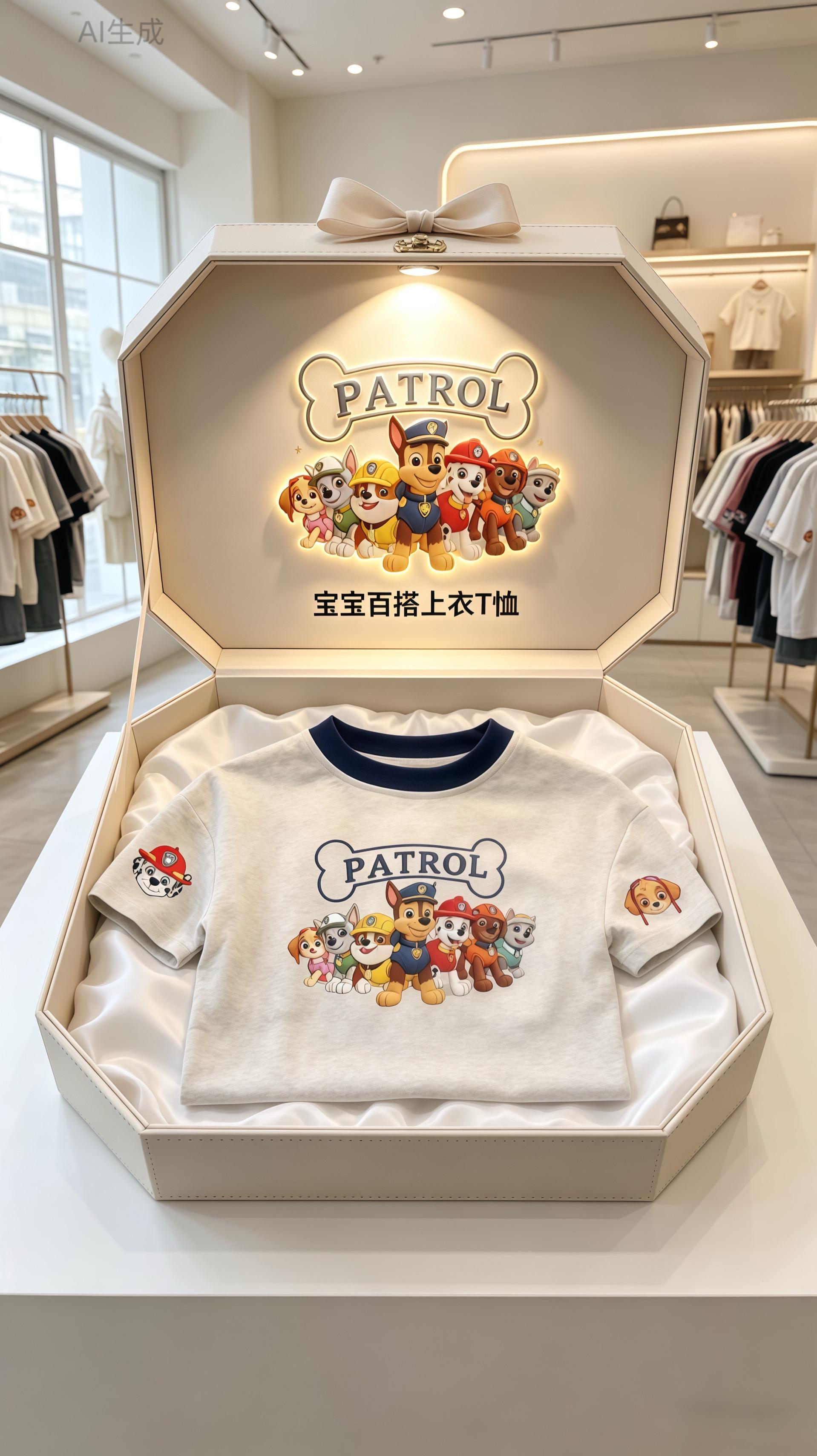 潮娃穿搭 男童穿搭 汪汪队短袖 短袖恤 高品质童装