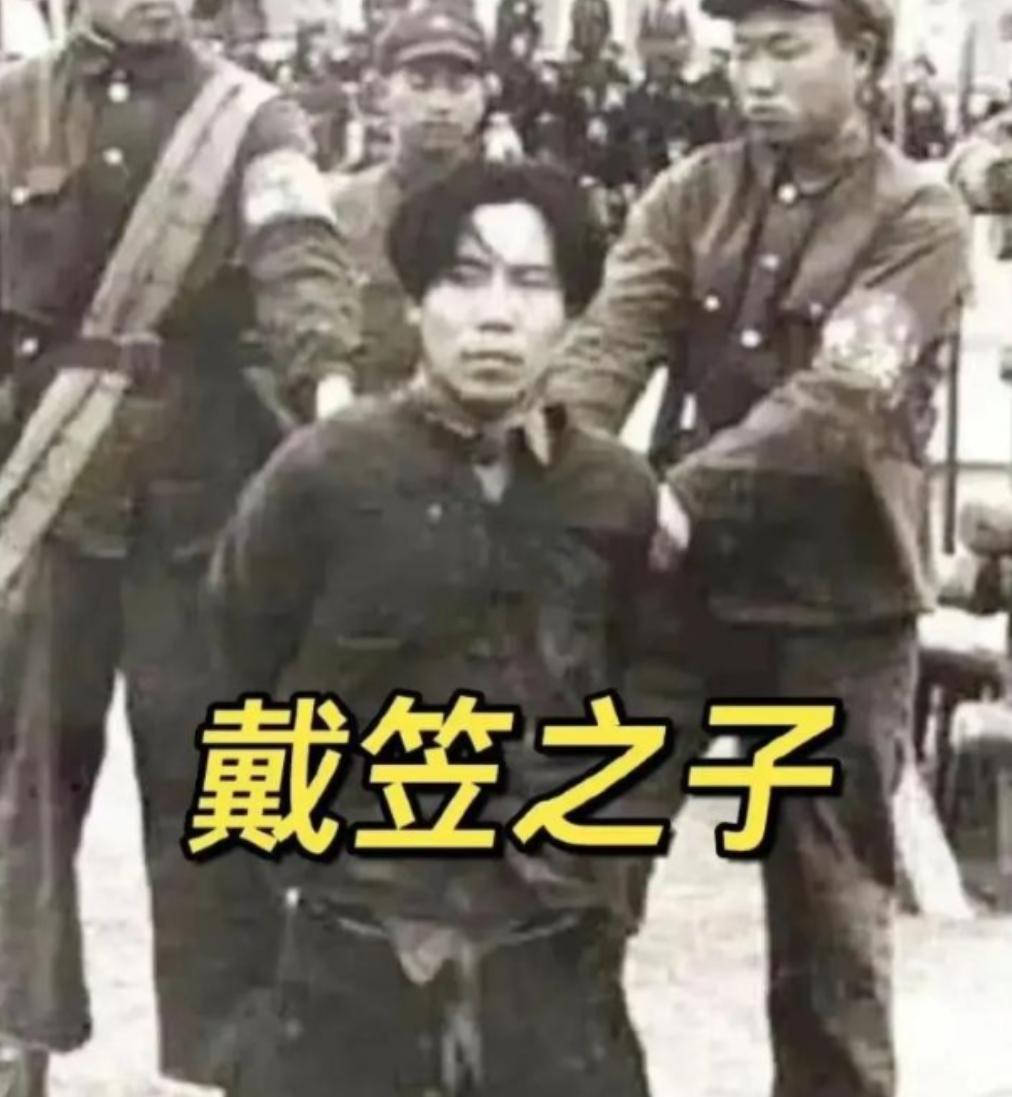 1951年1月，戴笠的儿子戴善武被五花大绑，跪在地上即将被执行死刑，被枪毙的时候