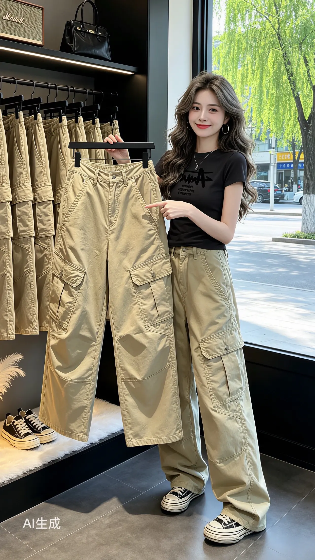 高颜值炸街女工装裤 工装裤穿搭魅力 基础款穿搭思路 工装裤穿搭能有多酷...