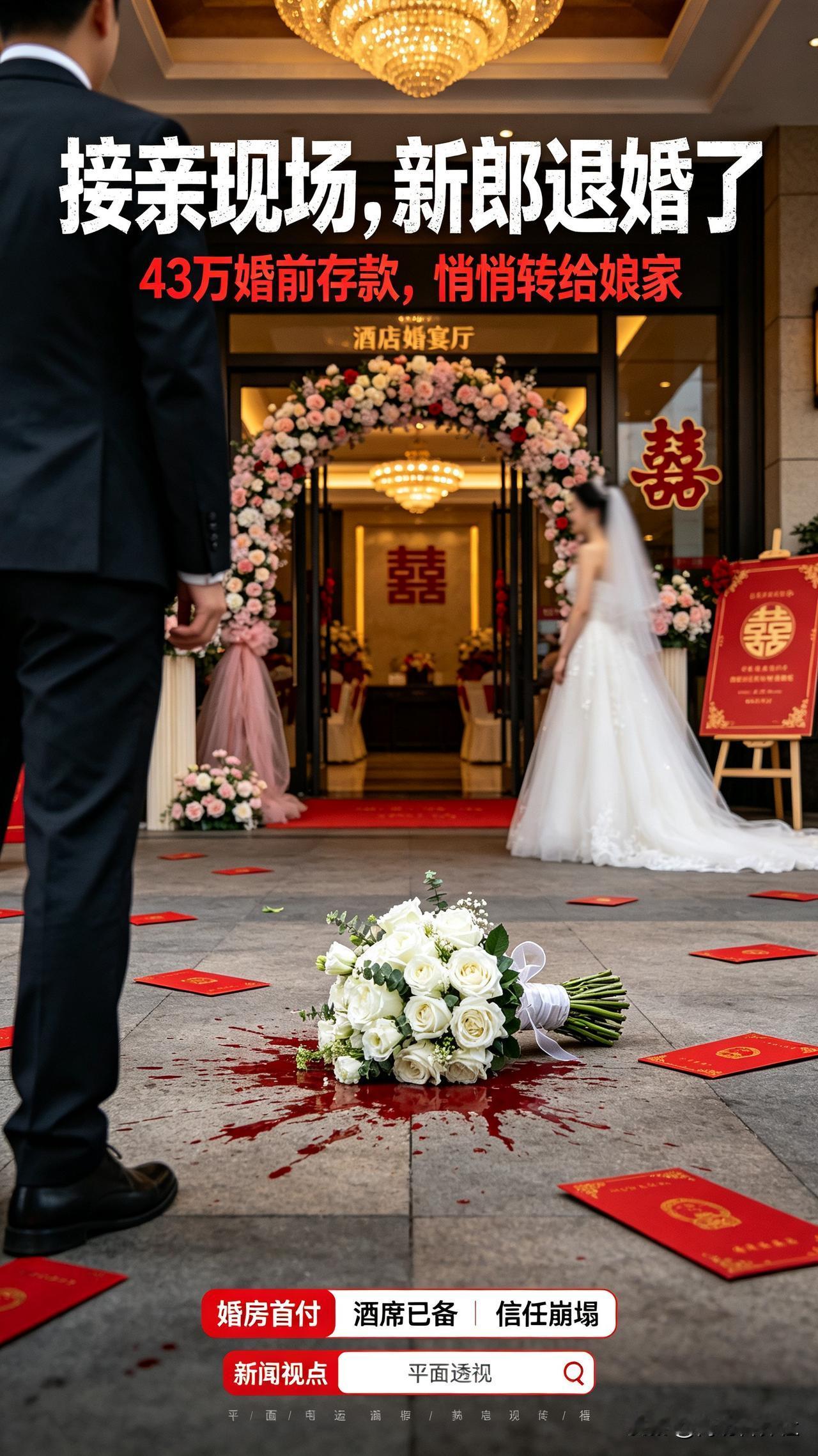 接亲现场直接退婚！43万婚前存款悄悄补贴弟弟，到底是谁错了？

长沙这场接亲现场