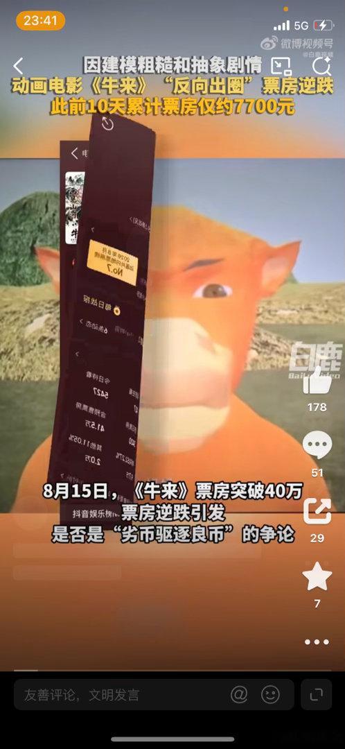 牛来票房已近6000万真是羡慕，这岂不是一部影片就实现了财富自由，看来这个时代是