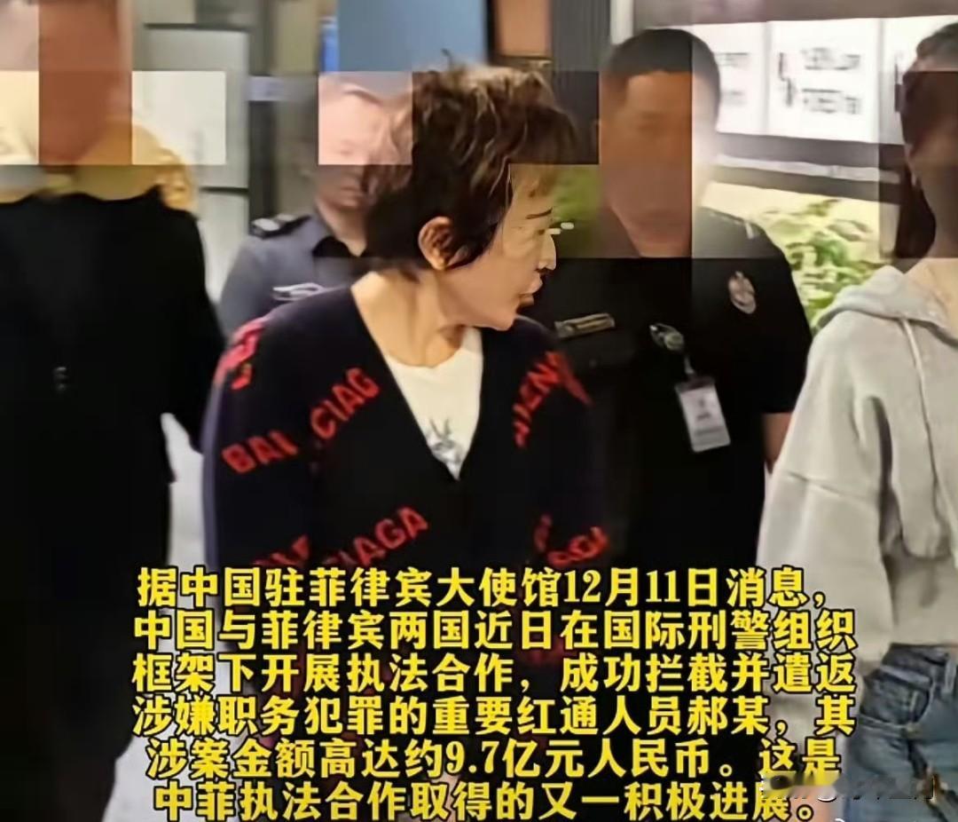 菲律宾移民局发布消息，拦截了一名叫郝斌的中国公民，这人正是上了国际刑警红色通缉令