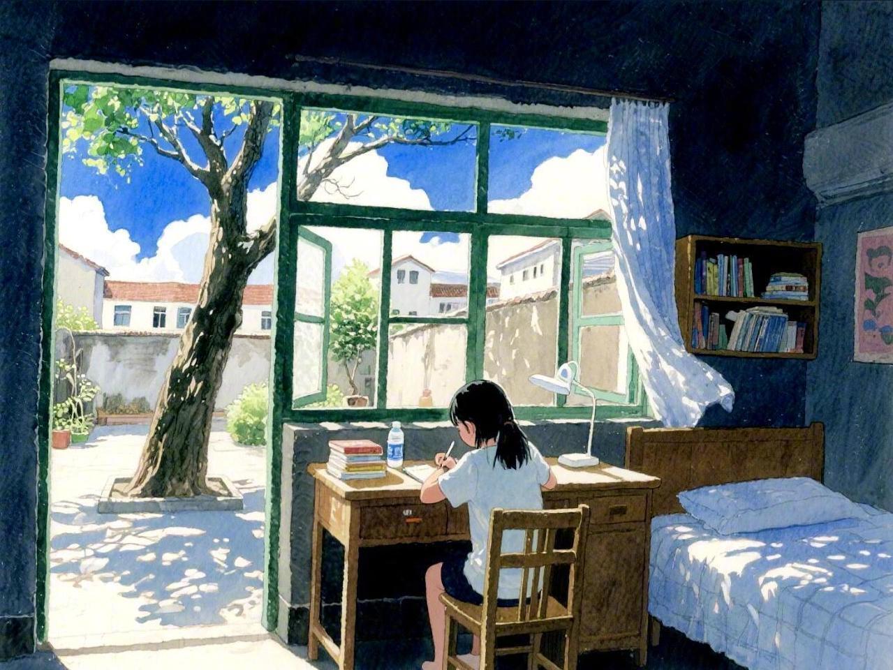 “风吹过的曾经的夏。” 