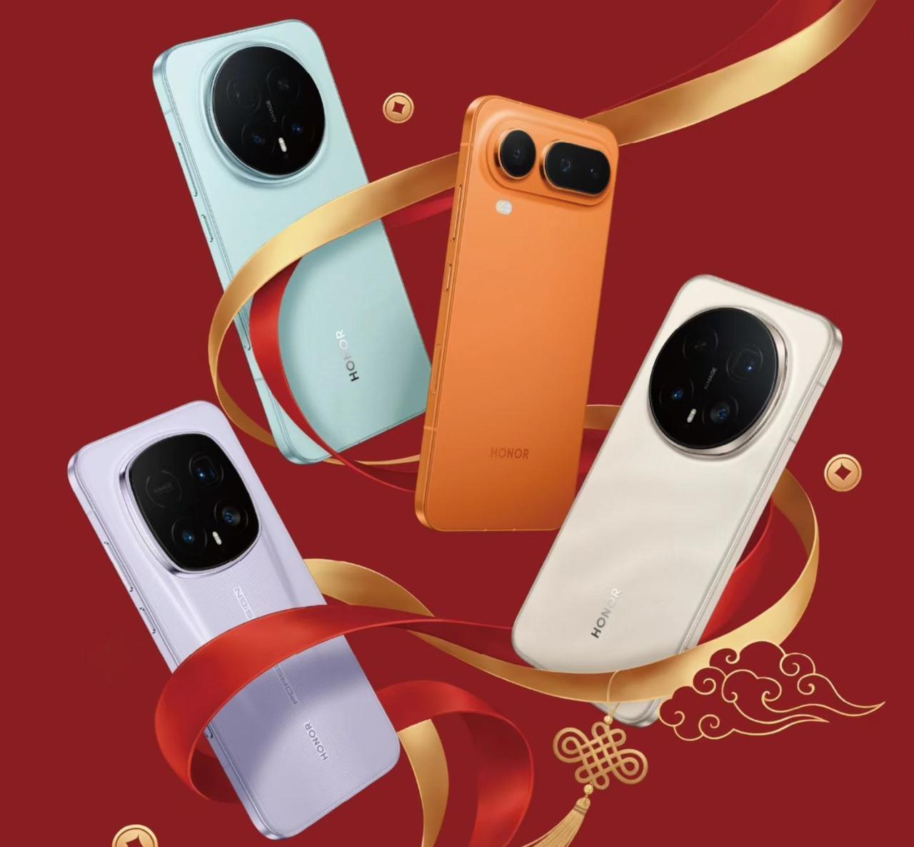 好家伙，荣耀Magic8家族全员到齐。两款没发布的也露出了，一个是Air，一个是