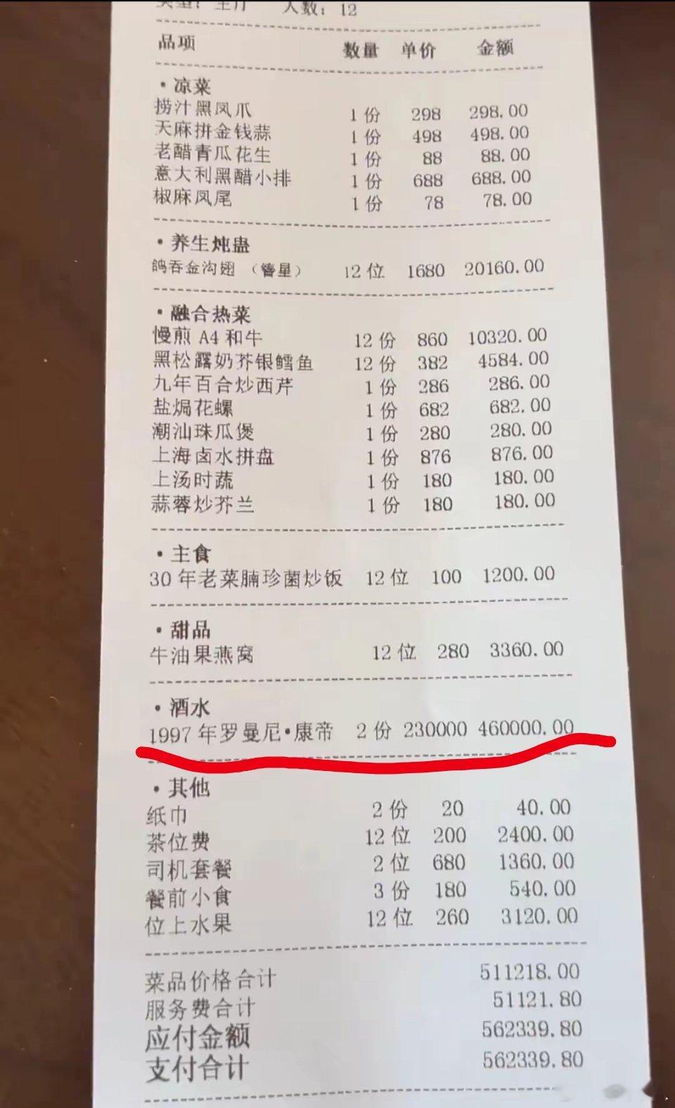 原来真的有一种叫罗曼尼康帝的名贵酒，郑总诚不欺我。 