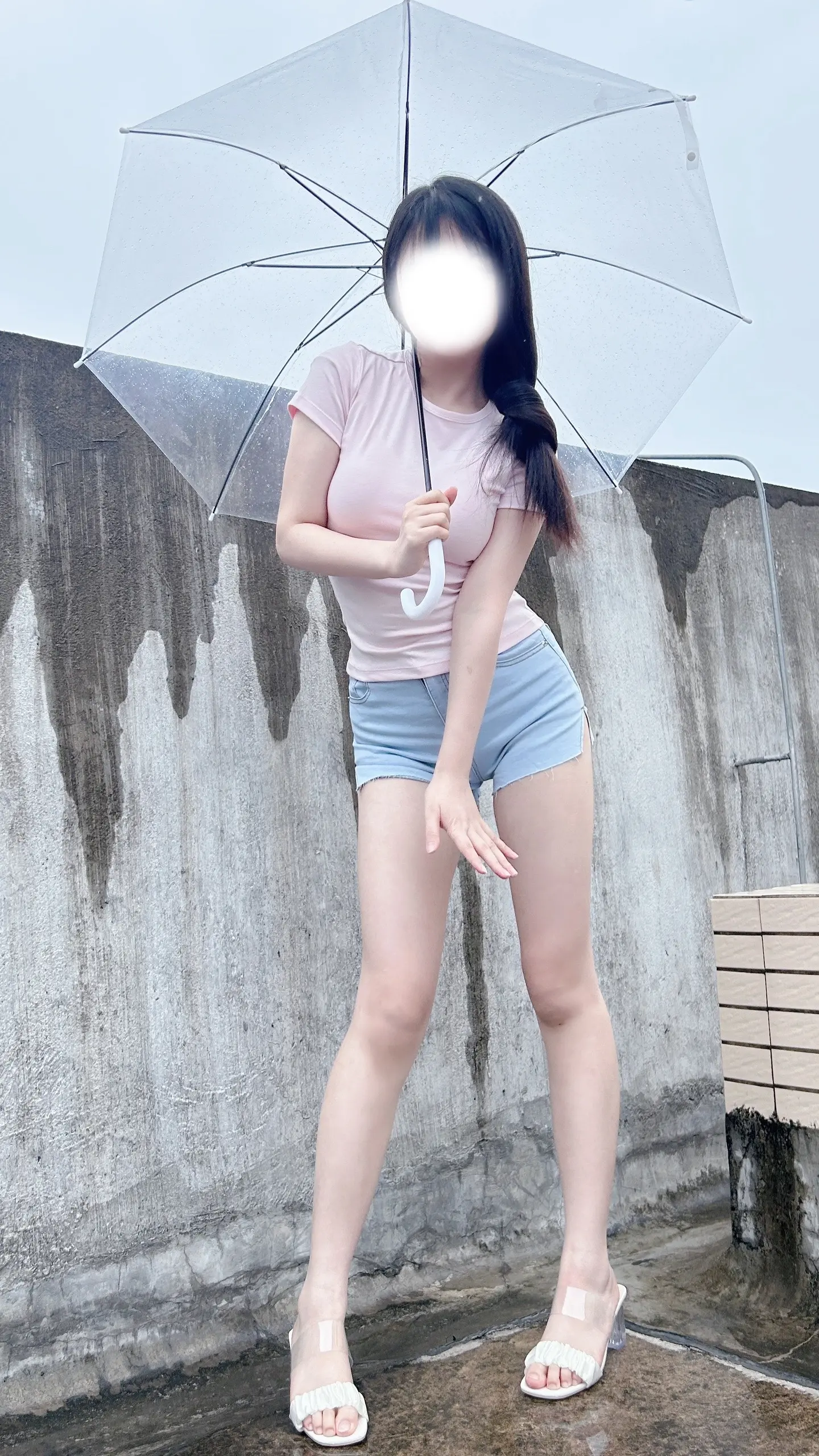 ootd穿搭 少女感 下雨天