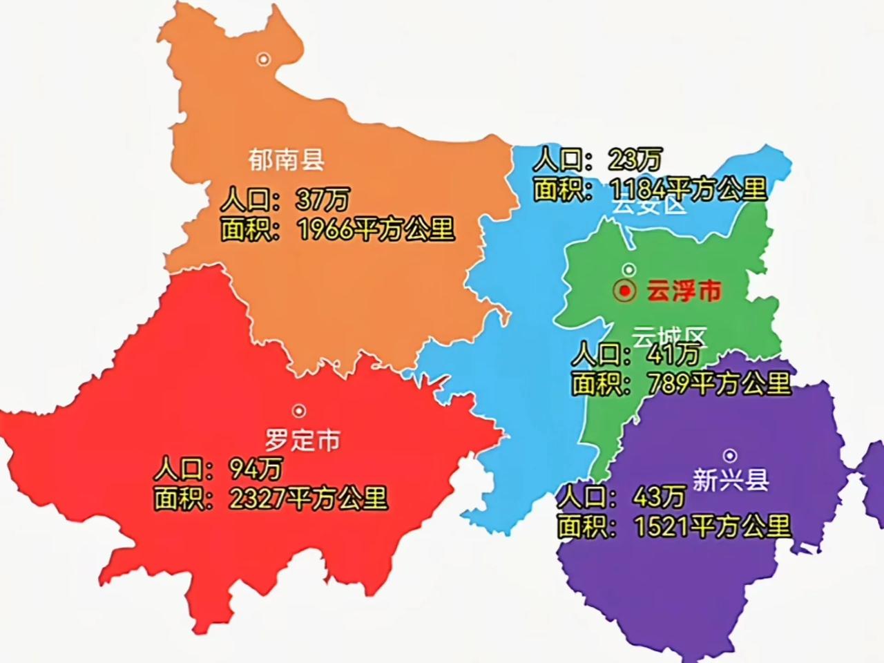 广东省云浮市罗定与新兴大PK。面积：罗定2327平方公里，新兴1521平方公里；