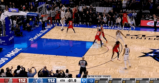 贝恩三分压哨绝杀开拓者，比分115-112！ ​​​​