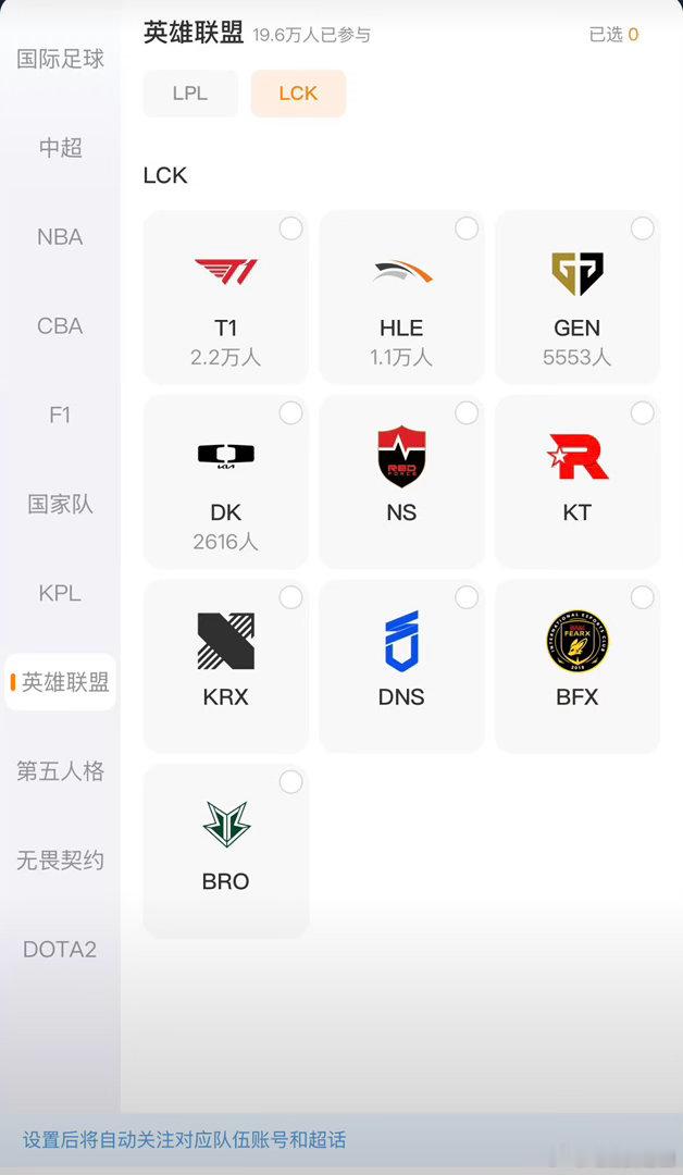 我的主队不藏了微博新出的「我的主队」功能还挺有意思！大家可以抽空设置一下，品类很