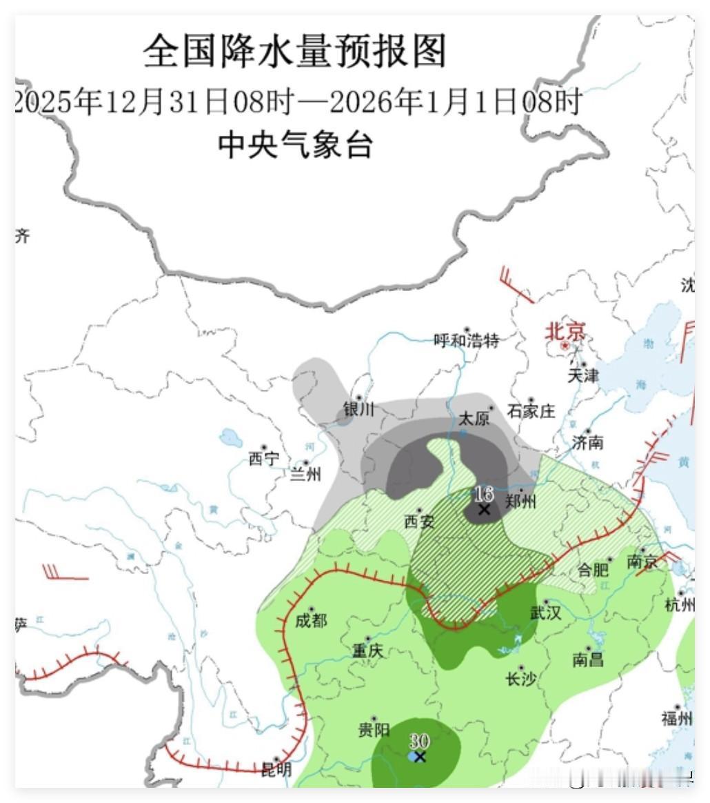 哎呀！跨年夜，超强冷空气，寒潮南下……12月31日和1月1日，重庆，成都，秦岭的