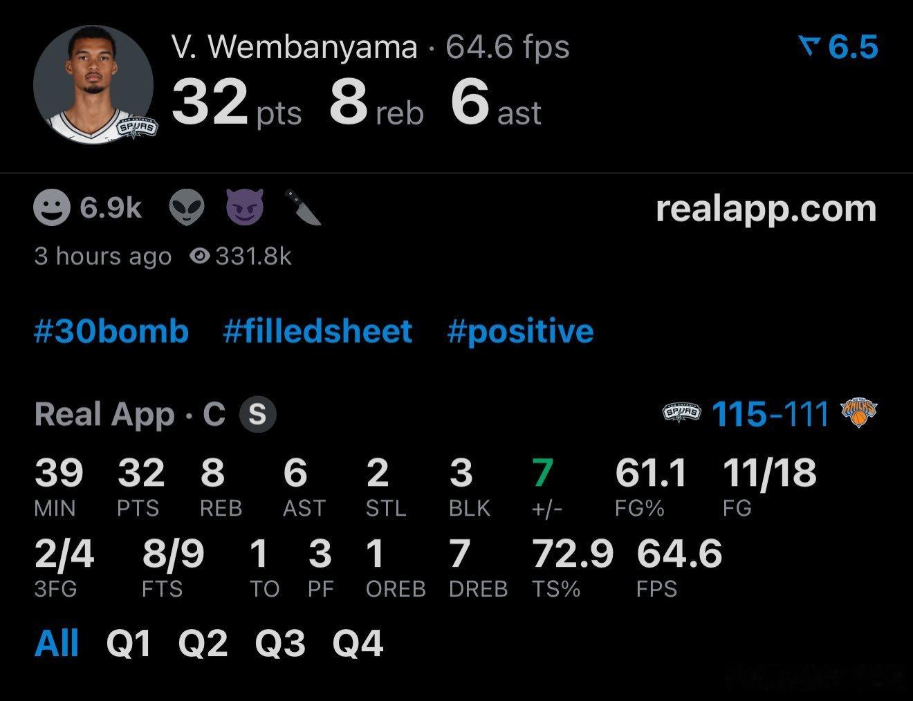 马刺1比2尼克斯马刺终结尼克斯季后赛13连胜嗯，NBA的配图也越来越有意境了 