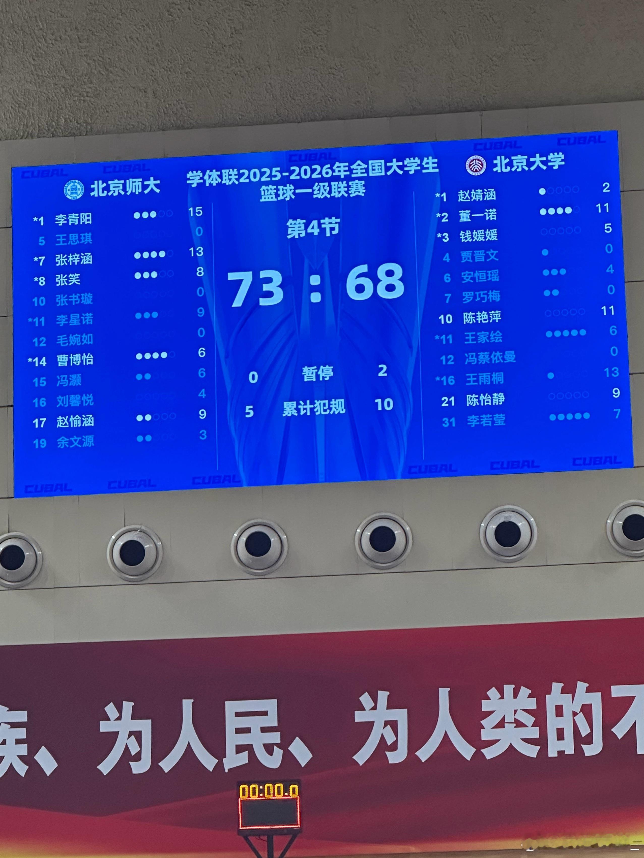 【扳回一城！总决赛G2北师大击败北大】CUBAL总决赛次回合较量今日落幕，北京师