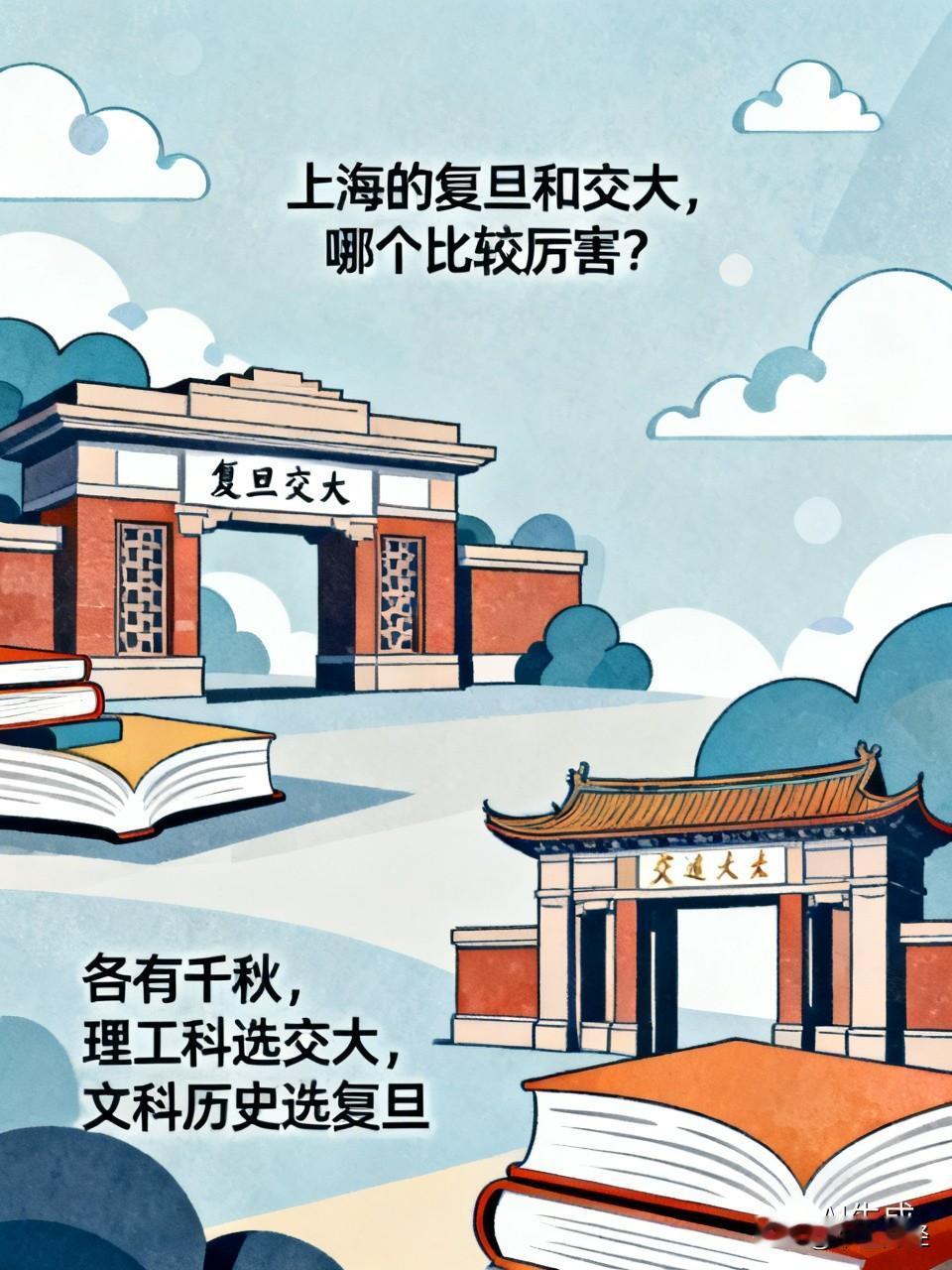 上海的复旦和交大,哪个比较厉害?应该是一个同级别排名的，如果你喜欢理工科，你就报