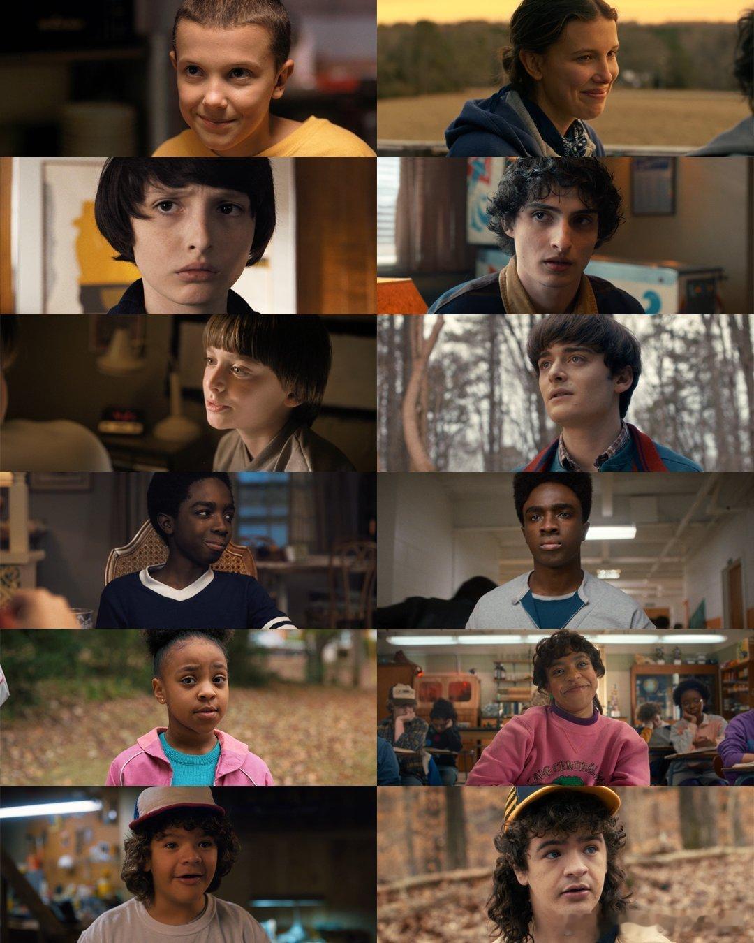 《怪奇物语》第一季🆚第五季，已经快十年了。。佳片奇遇季