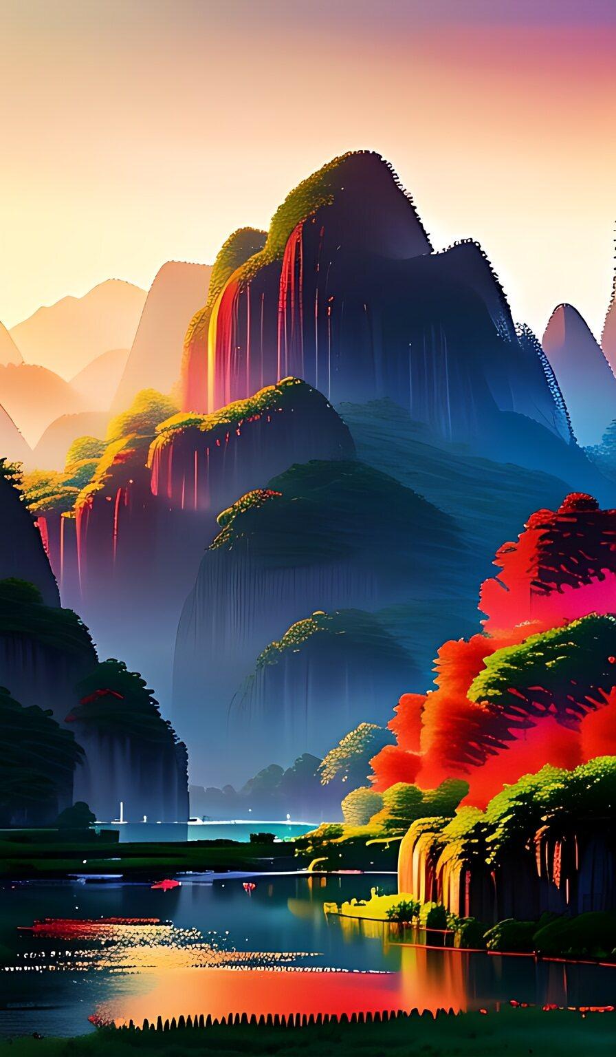@@DOU+小助手 山水间的诗意画卷 原创视频 原创 最美丽的桂林山水 。